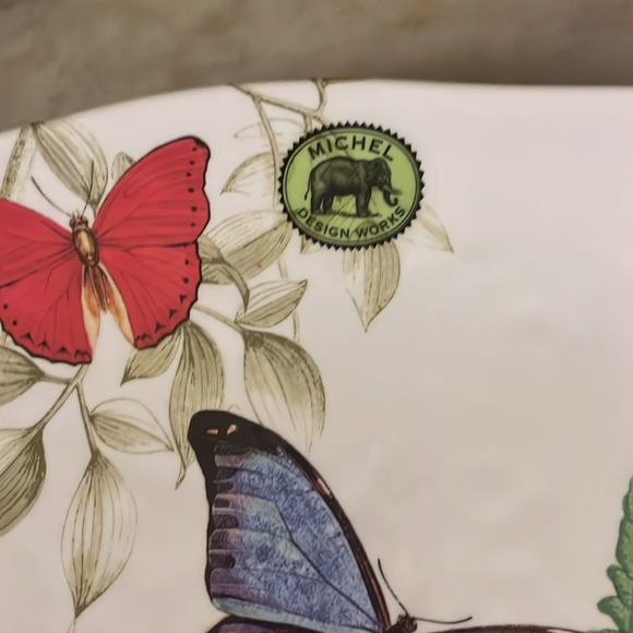 🆕 Michel Design Works Melanie Butterfly 🦋 Platter-19” X 10” - Picture 7 of 8